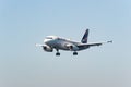 Airbus A319-132AÂ airplane of the company Latam landing at Santos Dumond Airport (SBRJ